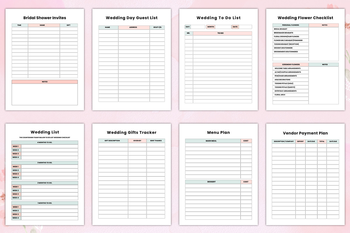 Wedding Planner Canva, a Stationery Template by Designmela01 (Photo 4 of 6)