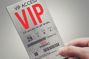 Stylish VIP PASS template, a Card Template by Tzochko (Thumbnail 1 of 5)