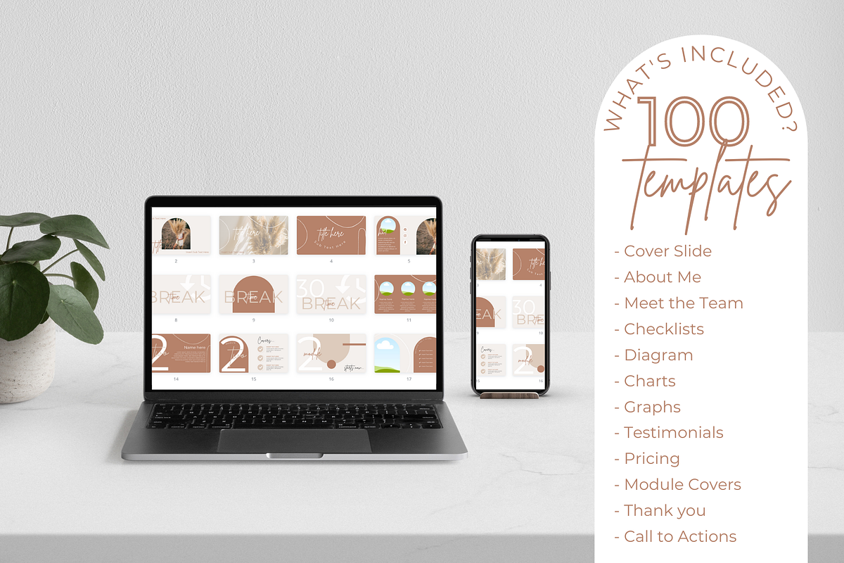 SALE! Boho Slide Deck Templates, a Presentation Template by Marketing Templates Co. (Photo 15 of 15)