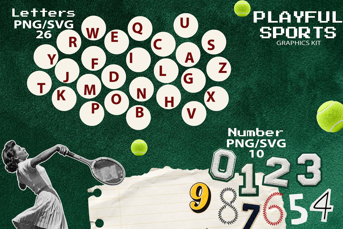 Playful Sports Graphics Kit 170 PNG, an Object Graphic by DreamoraArt (Photo 9 of 10)