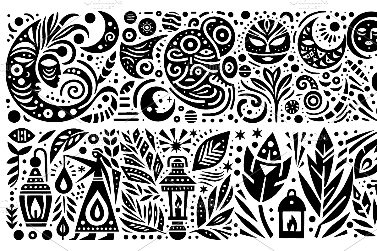 Vintage Fruits Folk Art, a Decorative Illustration by devastd (Photo 17 of 27)