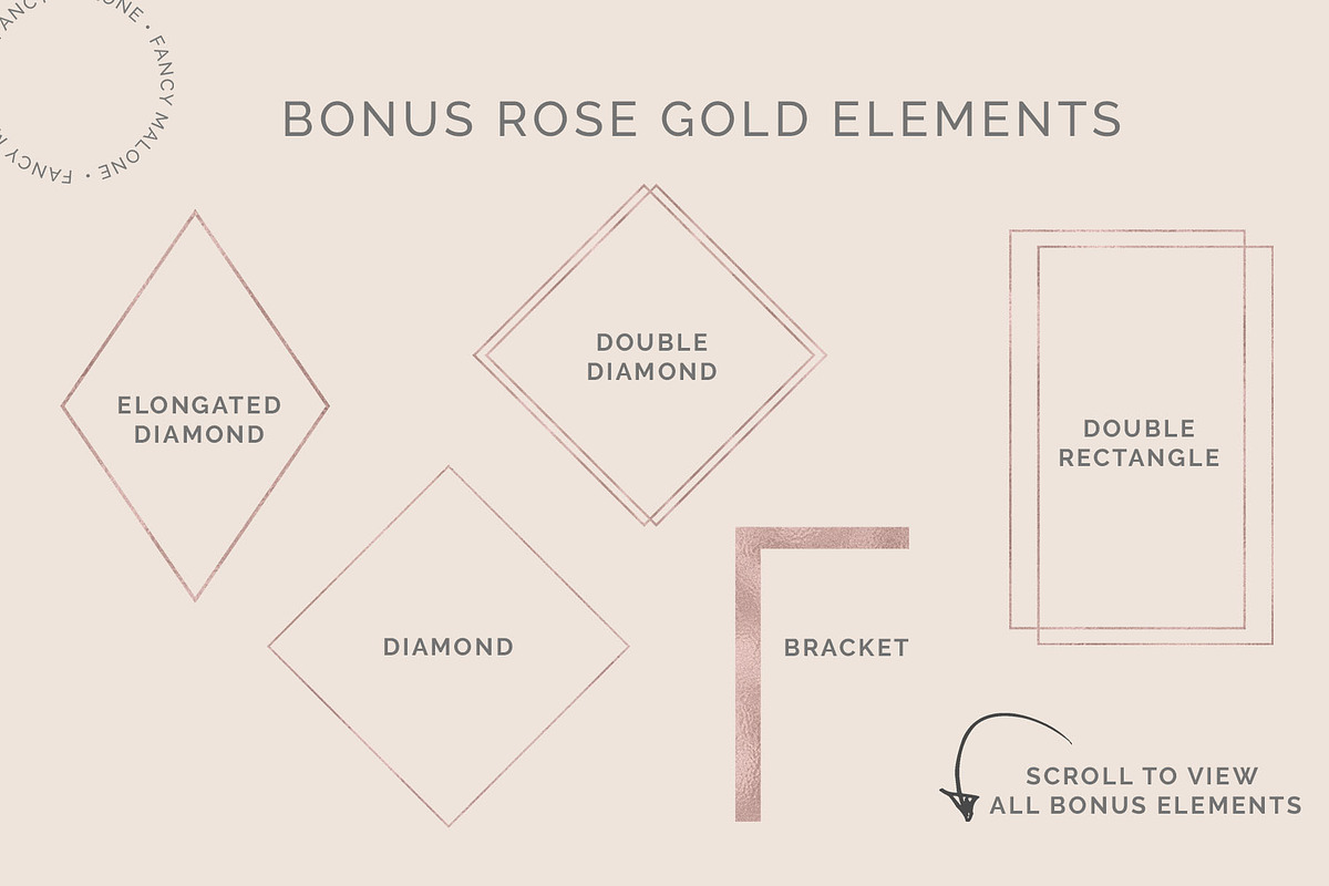 Rose Gold Social Media Bundle Canva, a Social Media Template by Fancy Malone (Photo 12 of 12)