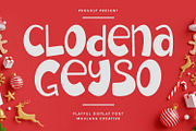 Clodena Geyso Playful Display Font, a Sans Serif Font by Maulana Creative (Thumbnail 1 of 7)