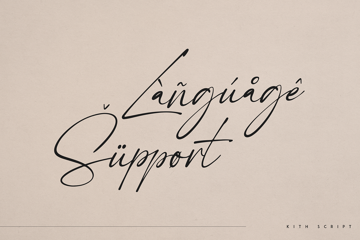 Kith - handmade script, a Script Font by Only Fonts (Photo 9 of 10)