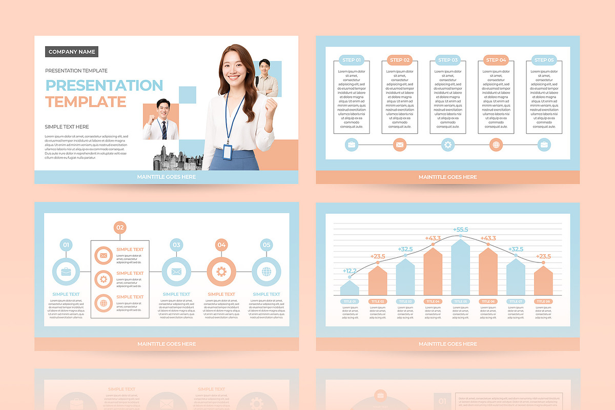 Business Plan PowerPoint Template, a Presentation Template by CreativeUP (Photo 5 of 6)