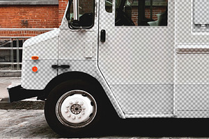 Food Truck Vinyl Wrap Mockup