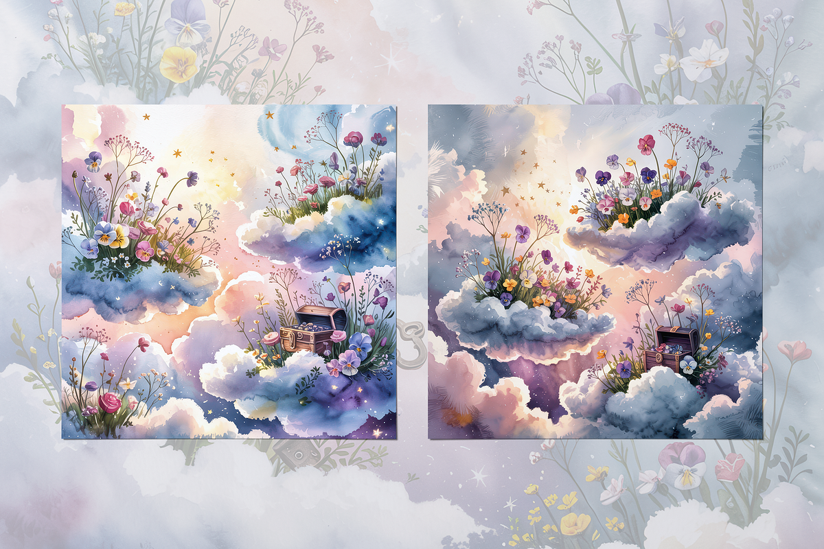 Blooming Clouds, a Background Graphic by Curve Design (Photo 6 of 7)