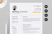 Professional Word Resume CV, a Resume Template by Aspect_Studio (Thumbnail 1 of 4)