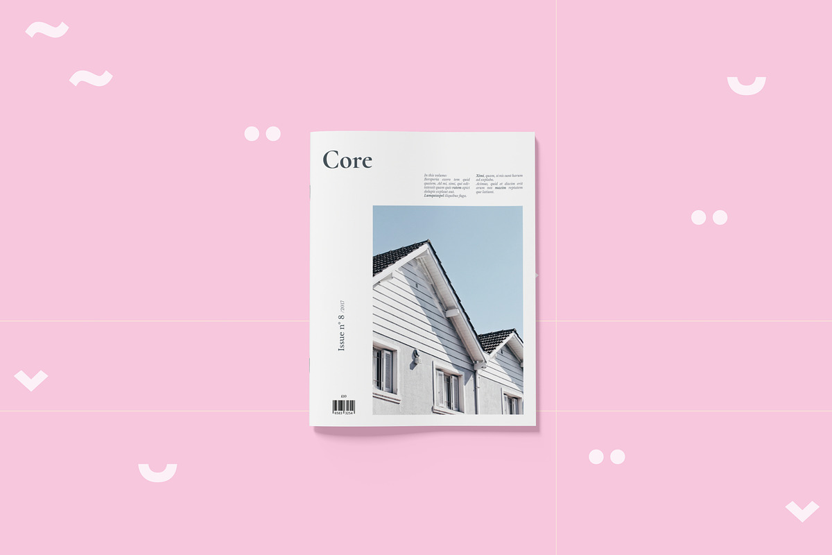 Core - Letter size Magazine Template, a Magazine Template by Tèrso. (Photo 1 of 10)