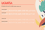 Laquatsa | Modern Sans Serif, a Sans Serif Font by Ryn Pojas (Thumbnail 4 of 11)