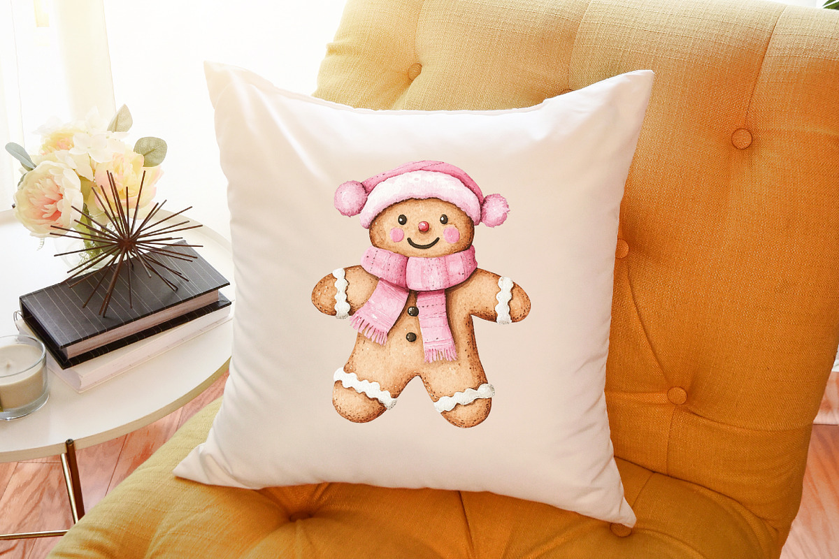 Christmas Gingerbread Man Clipart Bu, an Illustration by Sublimation Artist (Photo 6 of 6)
