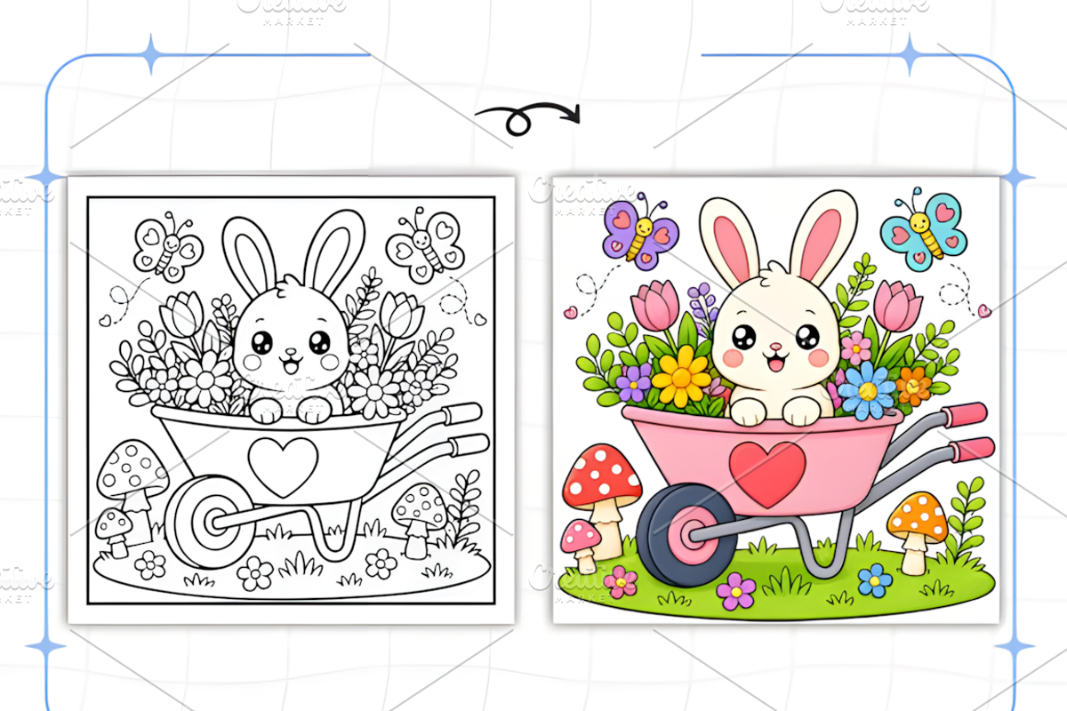 Bold Easy Garden Corners Coloring, a Decorative Illustration by Design Station (Photo 5 of 7)