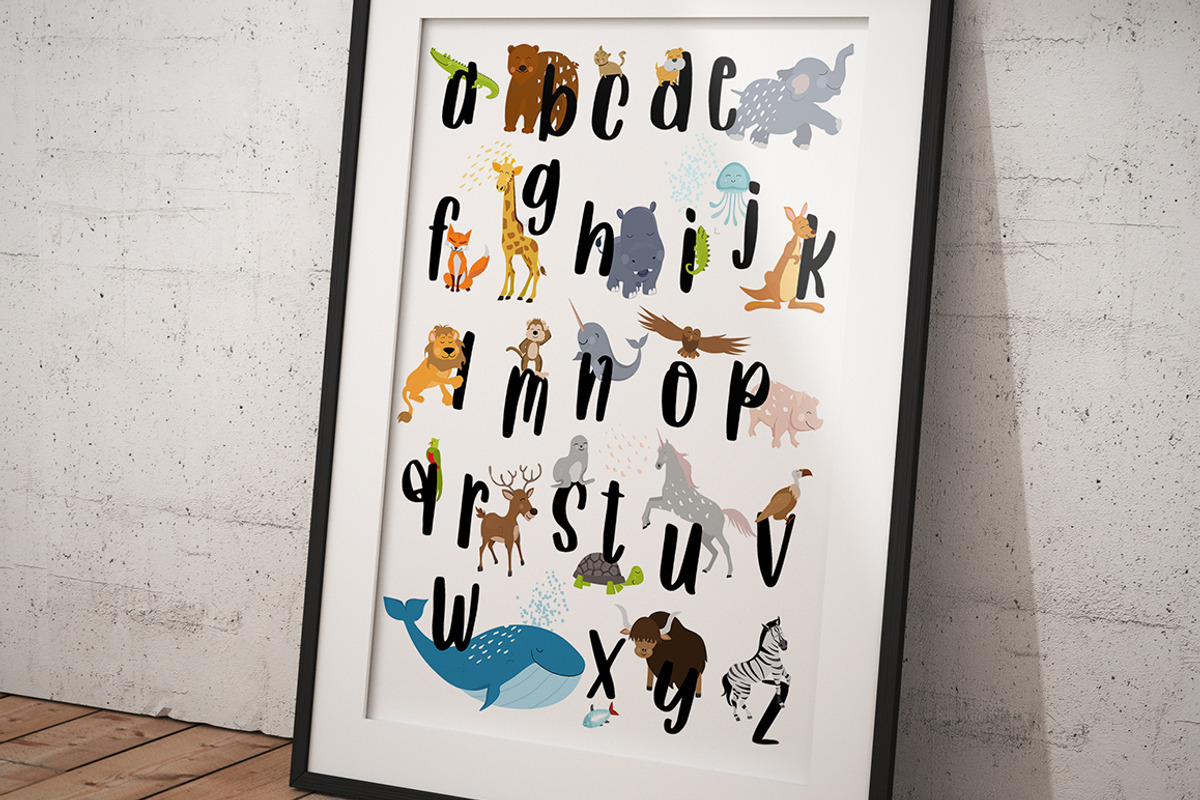 Animal alphabet poster, an Animal Illustration by land art (Photo 4 of 9)