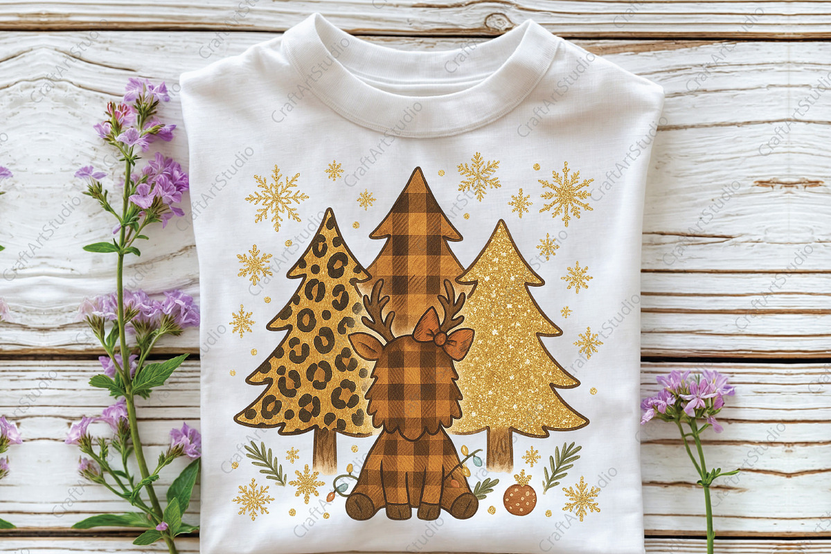 Leopard Christmas Tree PNG, an Illustration by CraftArtStudio (Photo 3 of 4)