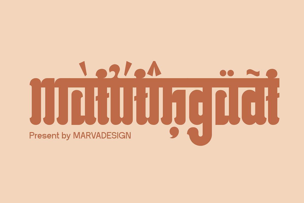Mahatie - Traditional Hindi, a Serif Font by Marvadesign (Photo 6 of 6)
