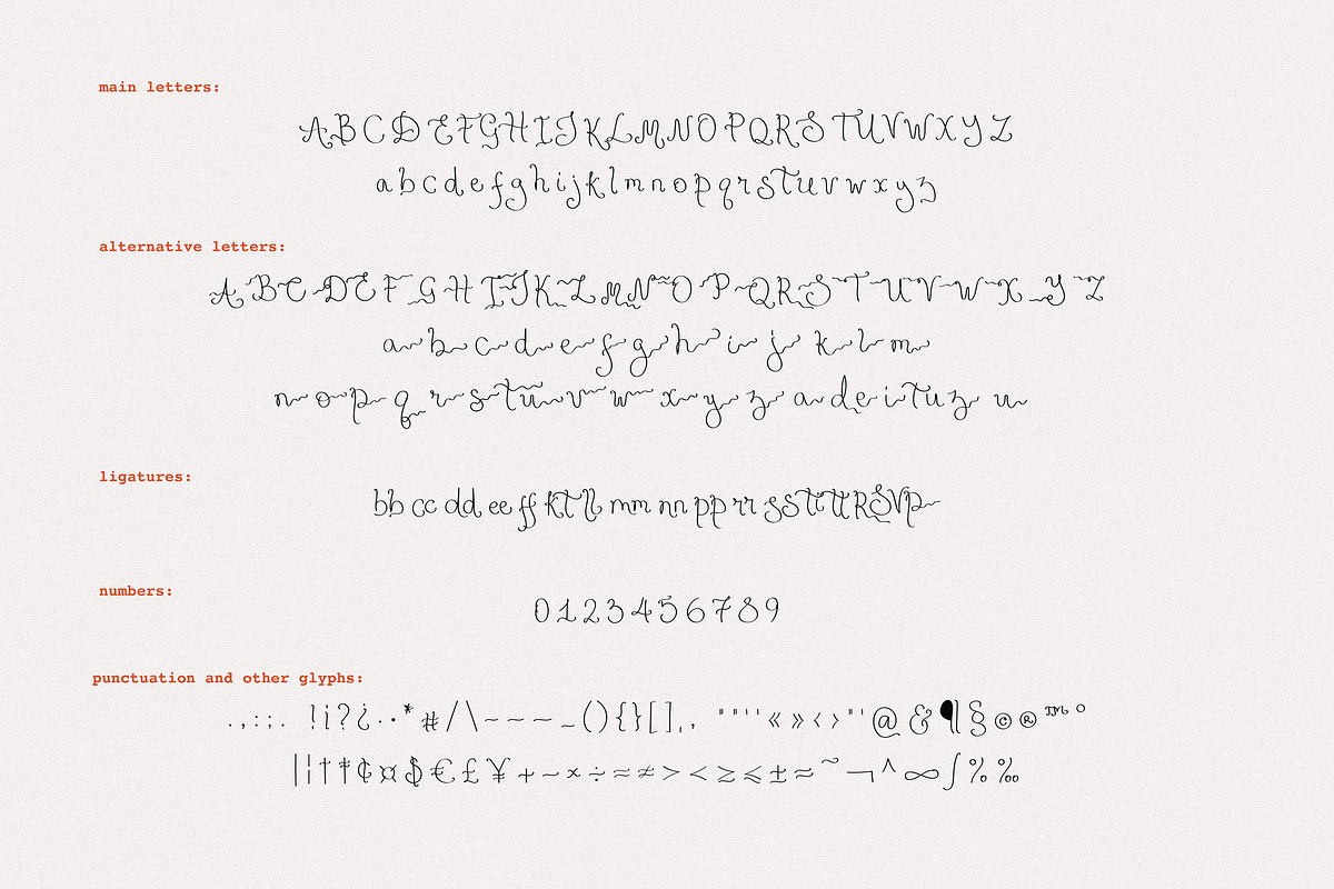 Delicate Ribbons // Quirky Script, a Handwritten Font by PeachCreme (Photo 8 of 9)