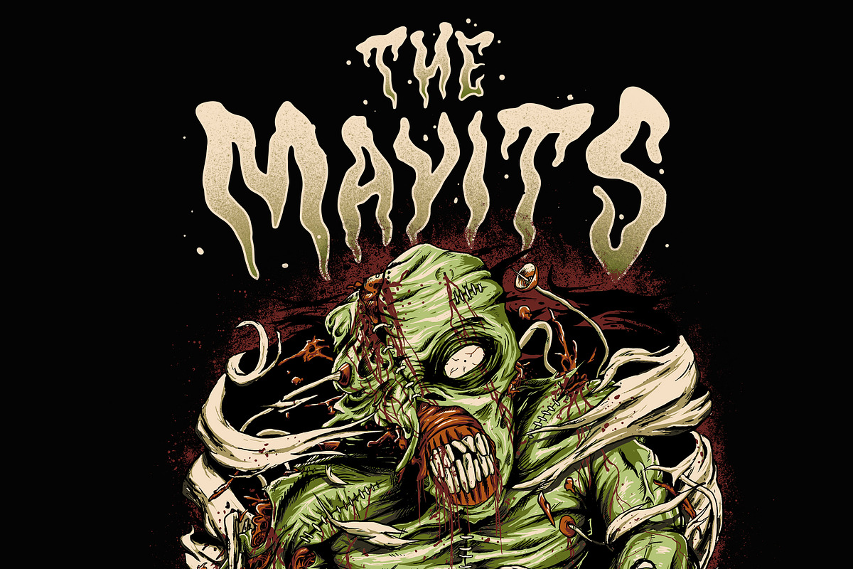 Halloween Horror Fonts | Hantu, a Font by tomatstudio (Photo 5 of 10)