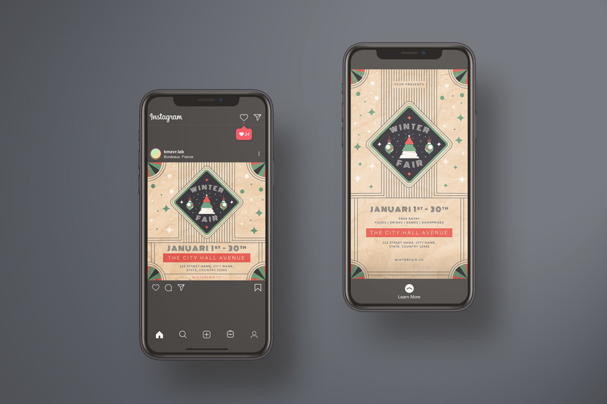 Winter Fair Flyer Set, a Flyer Template by KMZVR.Lab (Photo 4 of 6)