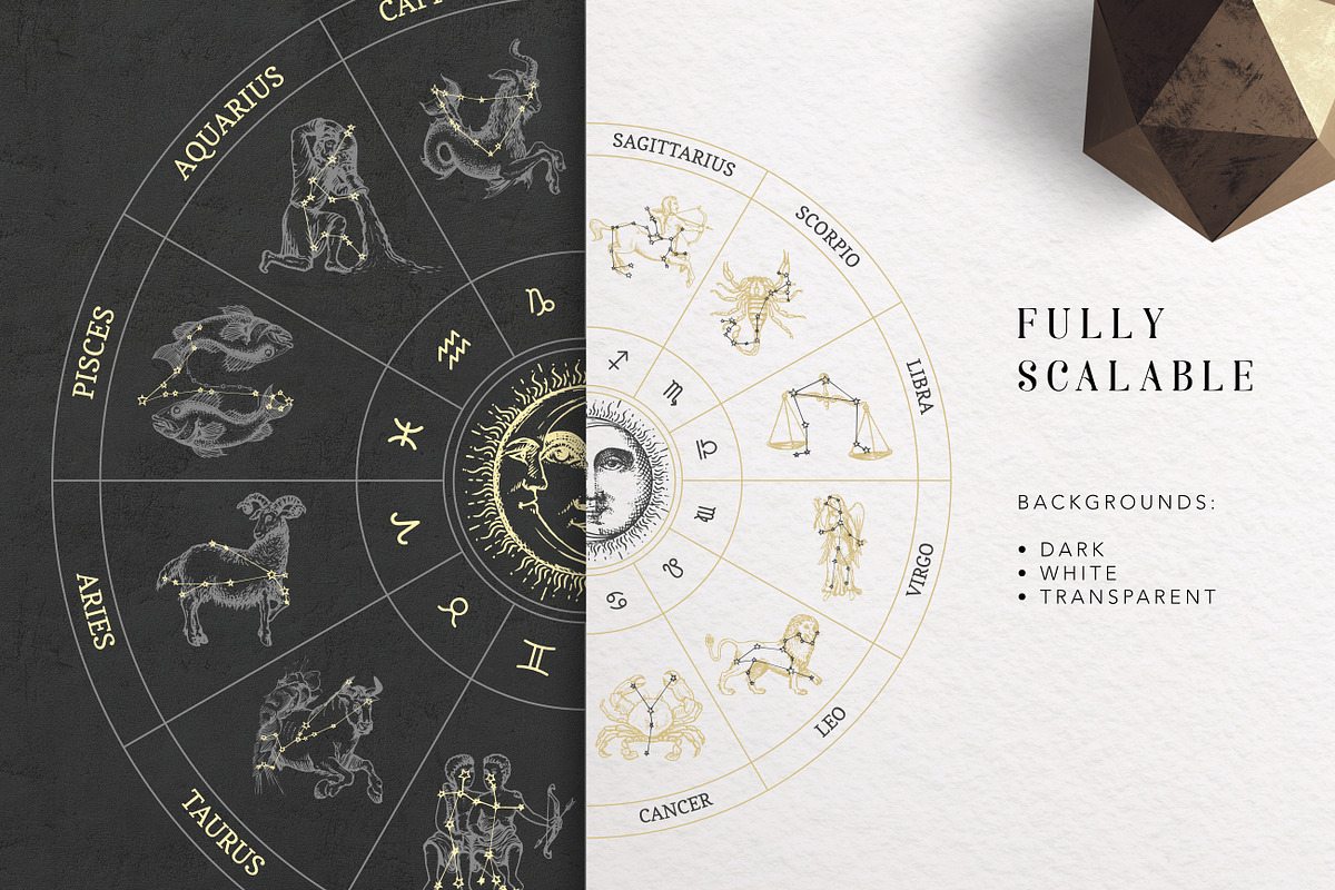 Astrology Zodiac Collection, a Decorative Illustration by Chewie Co (Photo 9 of 15)