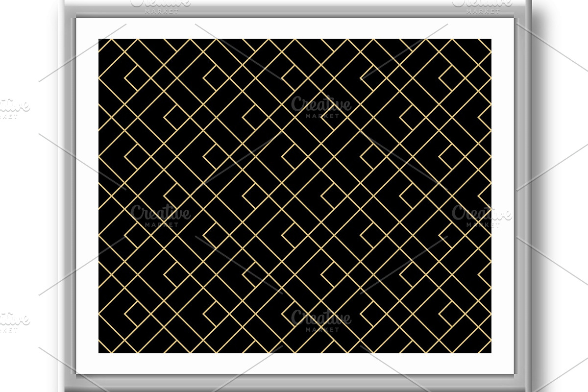 The geometric pattern with lines, a Decorative Illustration by RODINA (Photo 3 of 3)