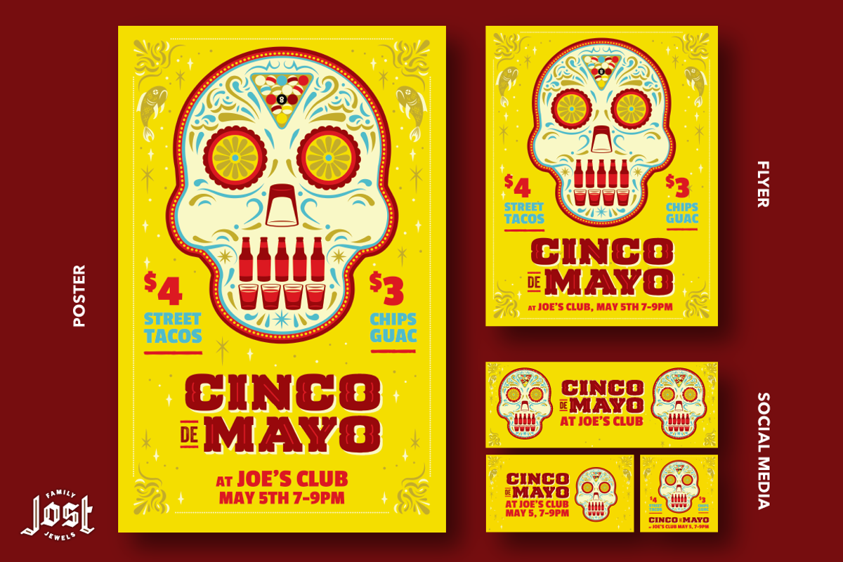 Cinco De Mayo Poster, Flyer, Social, a Flyer Template by Josty (Photo 1 of 3)