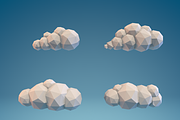 Low Poly Clouds Part 1, an Environmental 3D Model by CreativeeArt (Thumbnail 4 of 6)