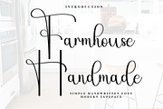 Farmhouse Handmade, a Handwritten Font by InermediaSTUDIO (Thumbnail 1 of 7)