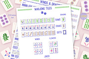 2025 Printable Mahjong Hand Guide, a Stationery Template by LABFcreations (Thumbnail 2 of 3)