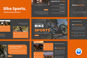 Bike Sports - Keynote Template, a Presentation Template by QR Design Studio