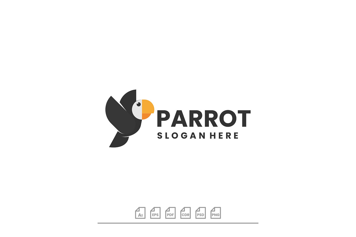 Logo Parrot Silhouette Style, a Branding & Logo Template by ARIF22GANTENG