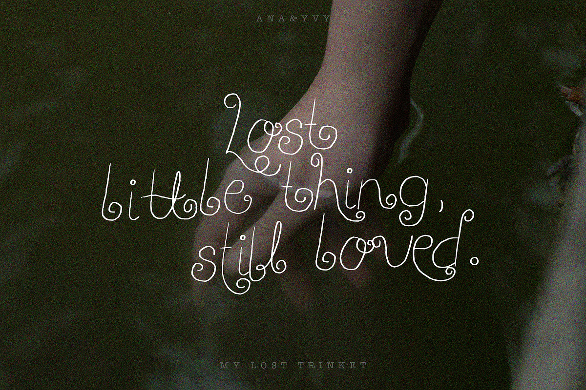 My Lost Trinket | Whimsy Curly Font, a Handwritten Font by ana & yvy (Photo 9 of 13)