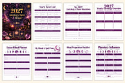 2027 Astrology,Tarot Ritual Planner, a Stationery Template by Shumaya (Thumbnail 2 of 5)