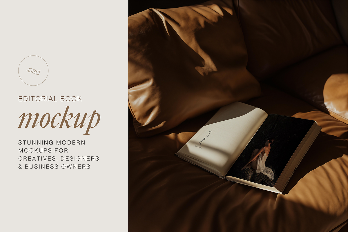 Editorial Book Mockup, a Books & Magazine Mockup by The Ethical Agency (Photo 2 of 3)