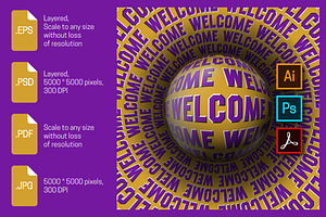 Welcome ball moving illusion