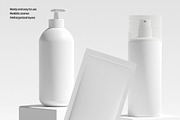 Skincare Cosmetic Box Mockup Set, a Packaging Mockup by Mego-studio (Thumbnail 6 of 8)