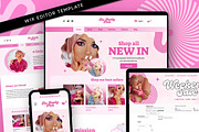 Wix Pink Website Template, a Wix Template by Template Twist Shop (Thumbnail 1 of 10)