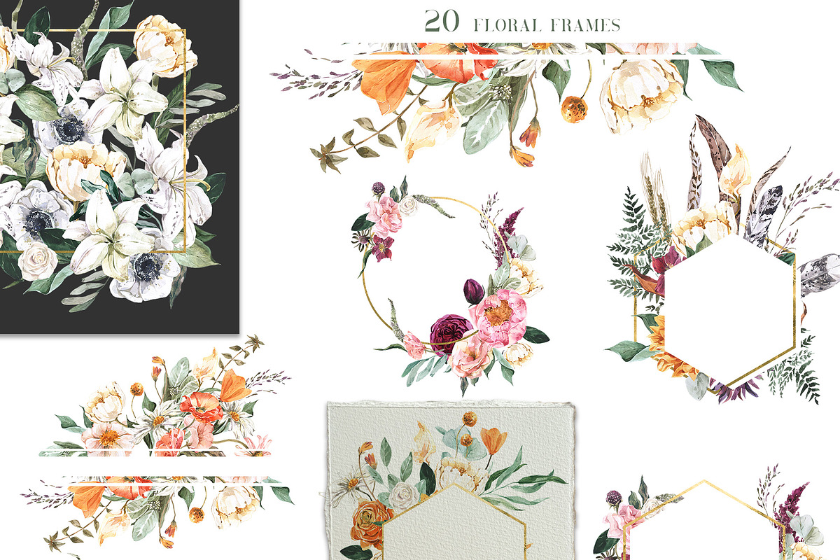FLORISTA Huge Floral Collection, an Illustration by Cat In Colour (Photo 6 of 14)