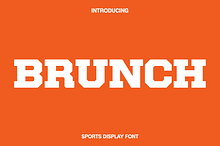 Brunch - Sports Display Font