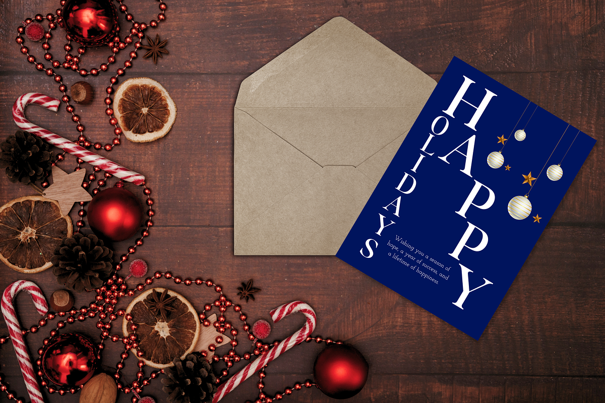 10 Editable Christmas Card Templates, a Card Template by Kyuubu Arts (Photo 8 of 12)