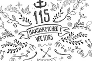 115 Handsketched Vector Elements Kit, an Illustration by Layerform Design Co. (Thumbnail 2 of 5)