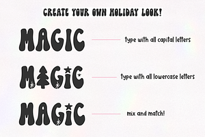 Holiday Retro Christmas Font