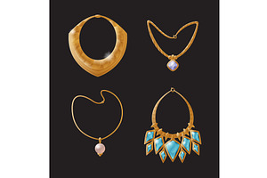 Necklace Glamour Collection Vector