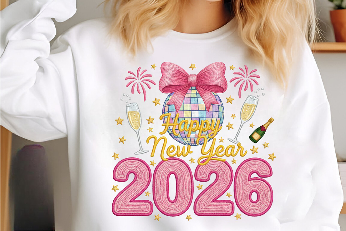 Faux Yarn Happy New Year 2026 PNG, an Illustration by SinaCreation (Photo 6 of 11)
