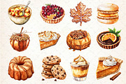 Autumn Dessert Sublimation Clipart, an Illustration by Dream Creation (Thumbnail 3 of 4)