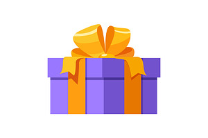 Holiday gift box design, an Object Illustration by Elen_Art