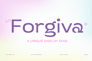 UT Forgiva - A Unique Display Sans