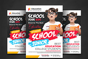 School Education Flyer, a Flyer Template by AfzaalGraphics (Thumbnail 1 of 4)