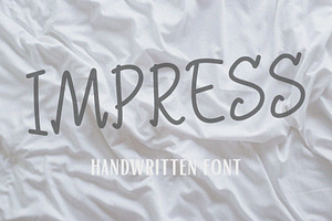Impress Handwriting Font