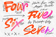 Brush pack for Procreate lettering, a Brush Add-On by Oster Oleg (Thumbnail 3 of 8)