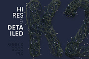 Christmas Lights - PNG Alphabet, an Object Graphic by MIIM (Thumbnail 2 of 4)